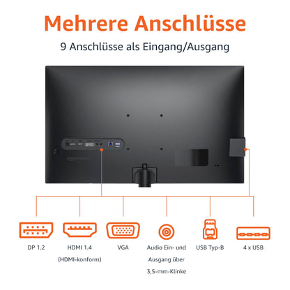 Amazon Basics Monitor 27 Zoll FHD 1080p 100 Hz Schwarz