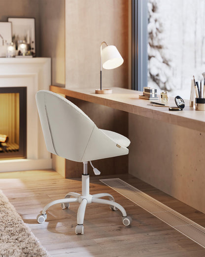 SONGMICS OBG020W01 Homeoffice Stuhl Sherpa – Cappuccinobeige