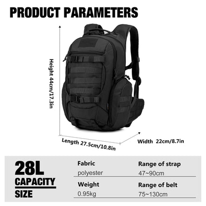 Mardingtop Taktischer Rucksack M6290, 28L Wanderrucksack Outdoor