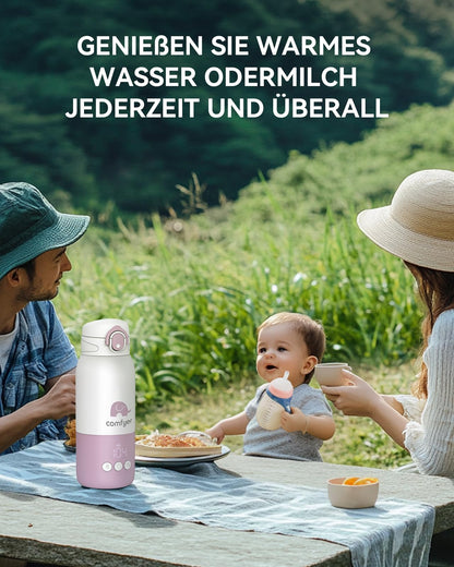 Comfyer BW01 Tragbarer Flaschenwärmer für Baby, 12000 mAh Akku