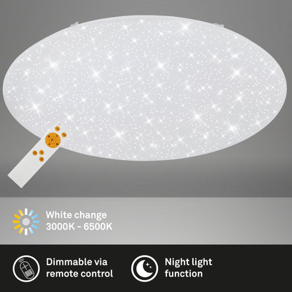 BRILONER LED Deckenleuchte 80cm - dimmbar warm-kalt Weiss