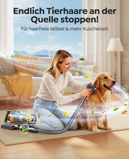 Fieety Ultra 10 Akku-Staubsauger 600 W mit Tierpflegebürste