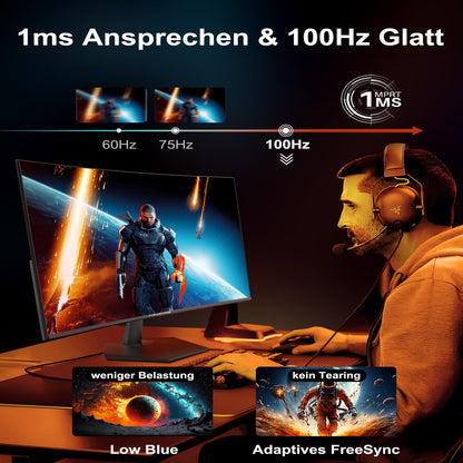 Minifire 24 Zoll Curved Gaming Monitor MF24C1 - 100Hz FHD