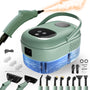 TwoOases Dampfreiniger Handgerät TC-SC-001, 1,1 L Tank, Grün – kompaktes Handgerät zur Dampfreinigung