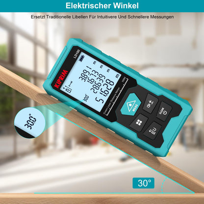 Kiprim LD100 Laserentfernungsmesser Grün 100 m mit USB-C-Akku