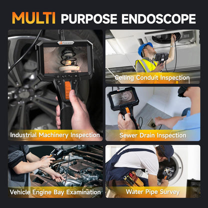 FOXWELL Y400 Endoskopkamera, 220° Gelenkkopf, 6,2 mm, IP67, 1080P