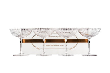 Glassique Cadeau Venus Coupe Cocktailgläser 4er Set, 240 ml