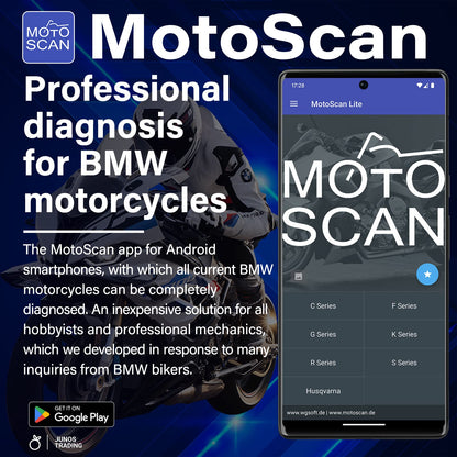 BODAC UniCarScan UCSI-2100 OBD2 Adapter - BimmerCode & MotoScan BT 4.0