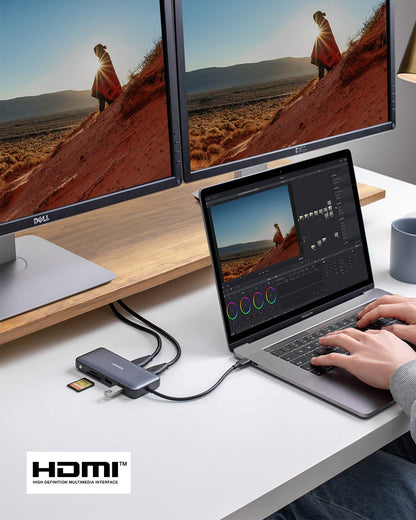 Anker PowerExpand 8-in-1 USB-C Hub mit Dual-HDMI, Ethernet und 85W PD