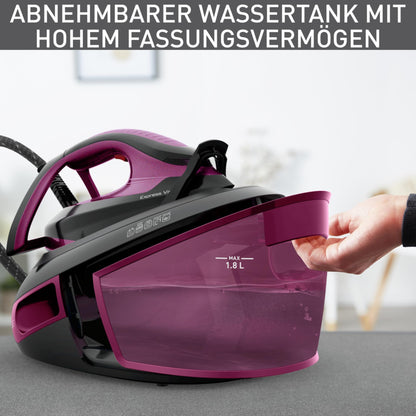 Tefal Express Vision SV8152 Dampfbügelstation – Lila/Schwarz