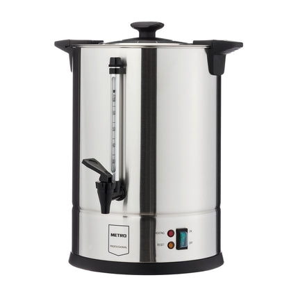 METRO Professional GCM4011 Kaffeemaschine - 10.5L 70 Tassen silber. Große, silbergraue Kaffeemaschine, die Kaffee brüht und warmhält.