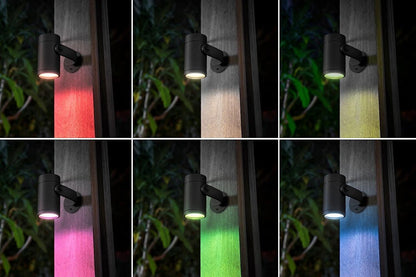 Philips Hue Lily Gartenstrahler Basis Set 3er Pack Schwarz