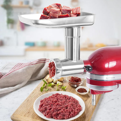 Gdrtwwh Edelstahl Fleischwolf Aufsatz für KitchenAid Standmixer GD100