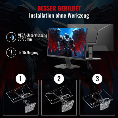 Minifire MFG24F4L Gaming Monitor Full HD 24 Zoll 180Hz 1ms