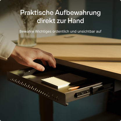 Desktronic Untertisch-Schublade aus Stahl, Schreibtisch-Organizer