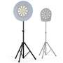 KOTO Heavy Duty Dartständer für Sisal- & elektronische Dartscheiben mit drei Standbeinen und schlankem Rohrdesign