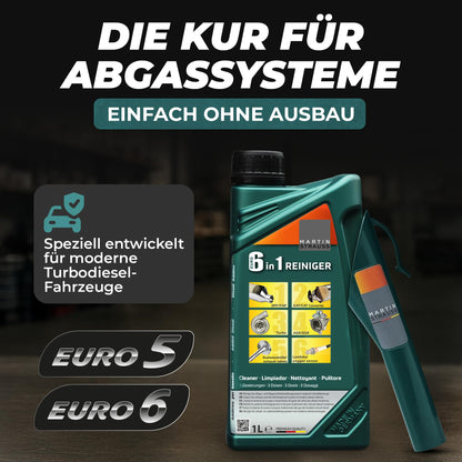 Martin Strauss Euro 6 in 1 Reiniger Diesel-Abgassystem 1 Liter