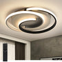 Moderne LED Deckenleuchte Dimmbar Rund – Schwarz-Weiss, rund, schwarz-weiss. Dimmbare LED-Beleuchtung für die Decke.