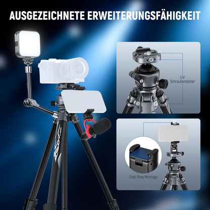 NEEWER LITETRIP LT07 Aluminium Reisestativ – Kugelkopf