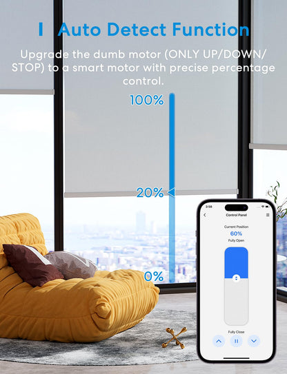 Meross Matter Smart Rolladenschalter MRS105 WLAN 55×55 mm