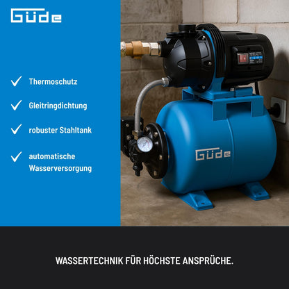 Güde Hauswasserwerk HWW 6035 600 W, 19 l Stahltank, 3200 l/h