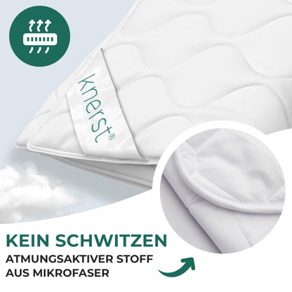 KNERST 4-Jahreszeiten Bettdecke 155x220 cm waschbare Steppdecke