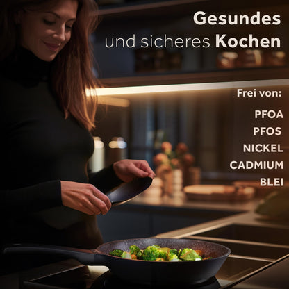 ZWIEGER Aluguss Pfannenset Induktion - 5-teilig Antihaft