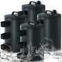 MasterCanopy Beingewichte 4er Set, Gewichtstaschen für Pavillon, schwarz, aus 500D-PVC-Polyester