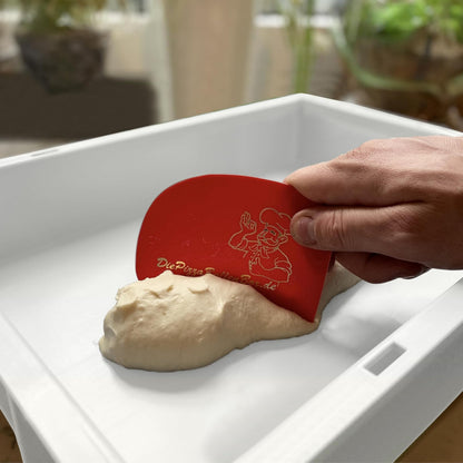RoyalFay Pizzaballenbox 2er Set Gärbox 30x40x8 cm mit Deckel weiss