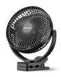 Koonie WH310 Clip-Ventilator mit Akku, 20 cm, drei Flügel und 7,6 cm Klemme