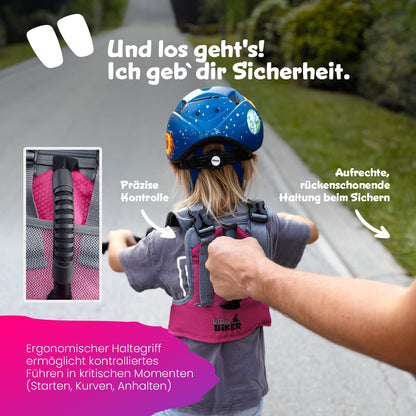 Little Biker Fahrradlernweste für Kinder mit Haltegriff