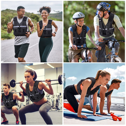 Sportneer Gewichtsweste verstellbar 0,9-8 kg für Krafttraining
