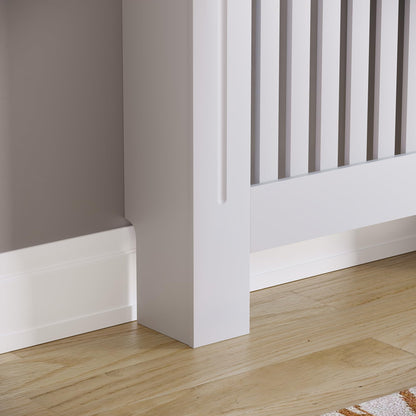 Vida Designs Arlington Moderne MDF Heizkörperabdeckung – Weiss, Klein