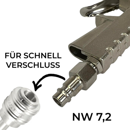 F26 Druckluft-Reifenfüller Kompressorpistole mit Manometer AV/SV/DV