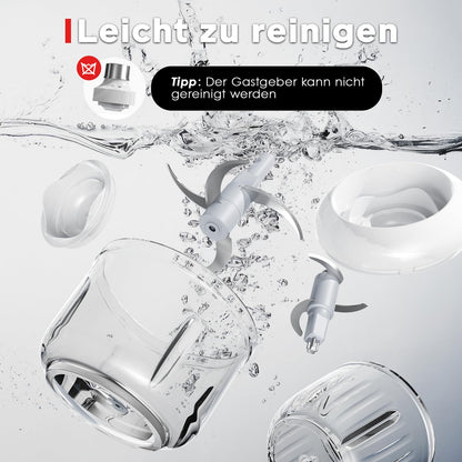 Bear Zerkleinerer QSJ-D03Q1 mit Glasbehältern 0,6 L und 2 L