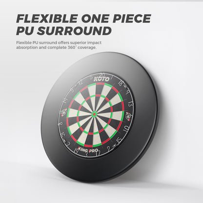 KOTO Dart Surround Schwarz – Wandschutz für Dartscheiben 45,5 cm