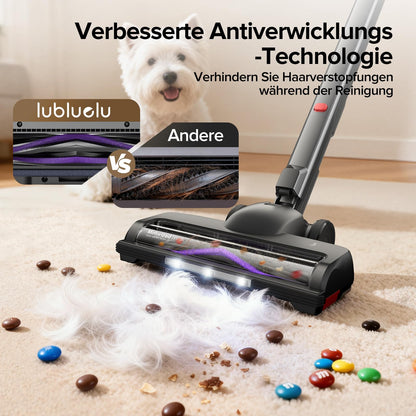 Lubluelu G30 Akku Staubsauger kabellos, 600 W, 50 kPa, selbststehend
