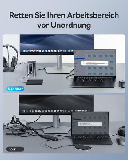 Baseus Spacemate 11-in-1 Docking Station - 3 Monitore 100W PD