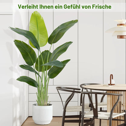 Keeplush Künstliche Paradiesvogel-Pflanze 150 cm im Topf