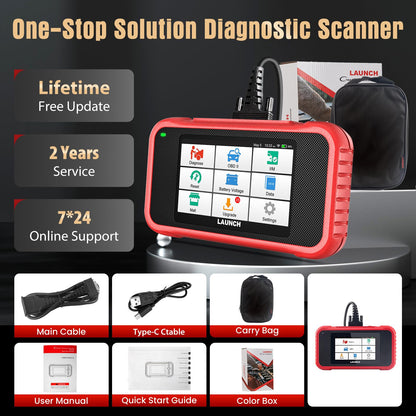 LAUNCH CRP123E V3.0 OBD2 Diagnosegerät für Motor, ABS, SRS, Getriebe