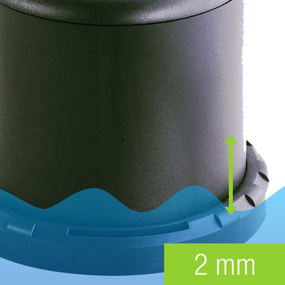 Sicce Ultra Zero Teich Pumpe - 3000 l/h, 10m Kabel, Schwarz