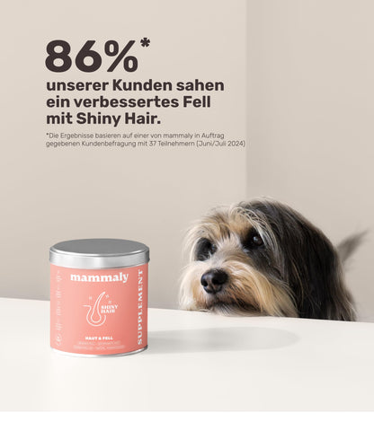 mammaly Shiny Hair Fellpflege Snacks für Hunde mit Bierhefe, 350 g