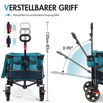 Portal Bollerwagen faltbar XXL Transportwagen outdoor - 120kg