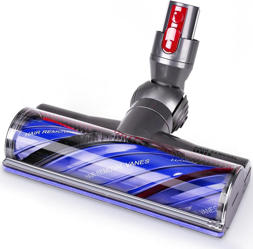 Dyson Ersatz Bürstenkopf für V7 V8 V10 V11 V15 - Parkett Teppich. Grauer, ovaler Bürstenkopf mit Borsten zur Reinigung von Hartboden und Teppich.