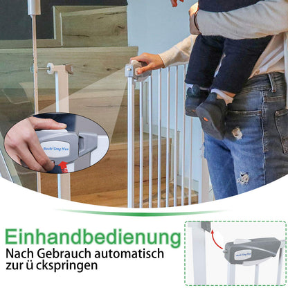 UISEBRT Treppenschutzgitter ohne Bohren, 85-95 cm, weiss