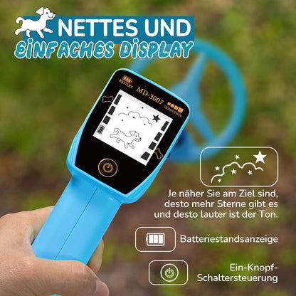 Smofrees Metalldetektor für Kinder MD-3007, verstellbar 60-86 cm, blau