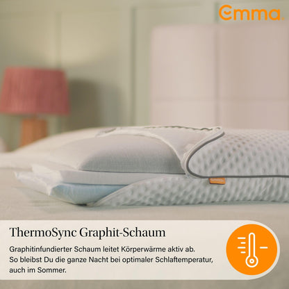 Emma Premium Stützkissen 70x40 cm – Ergonomisches Nackenkissen
