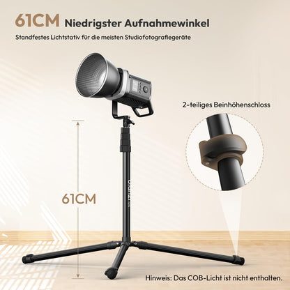 Ulanzi T270 Lichtstativ 270cm - Aluminium, Tragbares Fotostativ