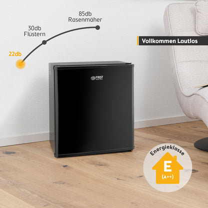 TZS First Austria Mini Kühlschrank 30L lautlos – Mattschwarz