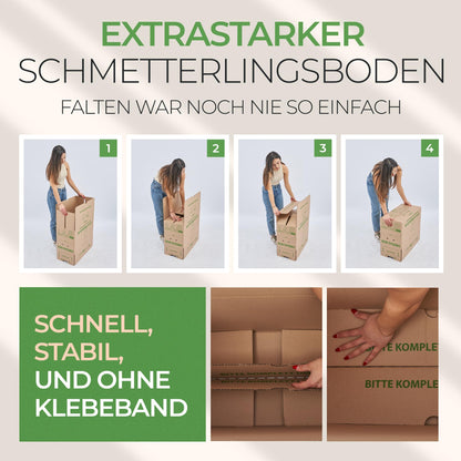Smiley Pack PROFI Umzugskartons 620x300x330 mm zweiwellig, 25 Stück